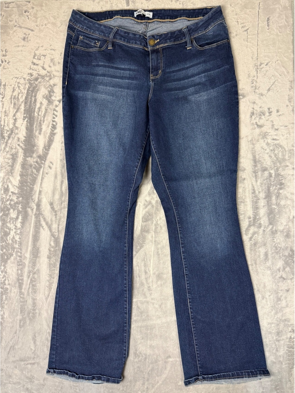 YMI Womens Size 16 Bootcut Jeans Dark Wash Stretch Denim